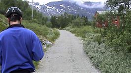 The Vatnahalsen High Mountain Hotel, only accessible by train, bike and foot, 38.3 miles from Haugastøl
